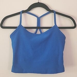 Spacedye Slim Racerback Cropped Tank with built in shelf bra by Beyond Yoga